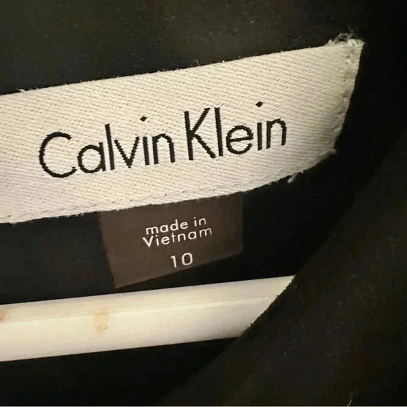 Calvin Klein Black Sleeveless Knee-Length Dress NWT Size M - Picture 3 of 3